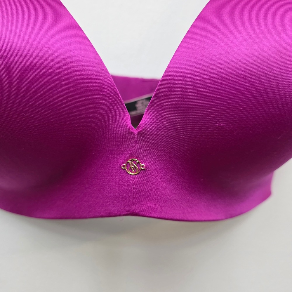 Victoria's Secret So Obsessed Padded No Wire Bra 36DDD Magenta Purple - Picture 2 of 5